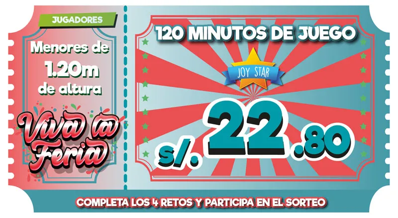 Entrada de juegos - Joy Star Puruchuco